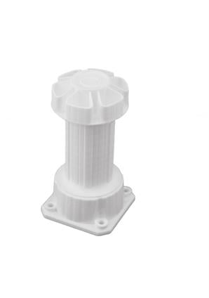 Ayarlı Plastik Baza Ayağı 10-15 cm Beyaz