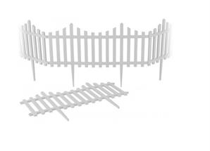 Bahçe Çiti Klasik 4Lü Beyaz 