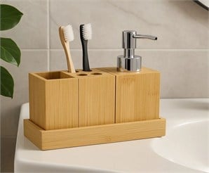 DiğerBambu Banyo Aksesuar Seti