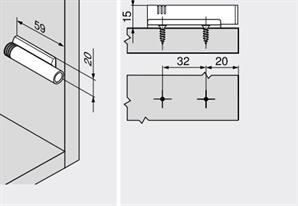 Blum Blumotion Tekli Düz Tip Adaptör