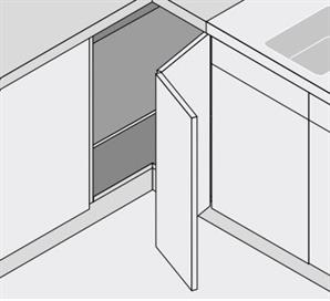 Blum Clip Köşe Dolap ( Katlanır Kapak) Menteşe