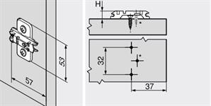 Blum Clip Menteşe Tabanı