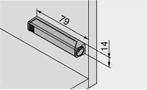 Blum TIP-ON Uzun Adaptör Beyaz