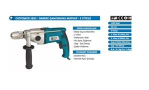 Catpower Darbeli Şansımanlı Matkap 2 Vites