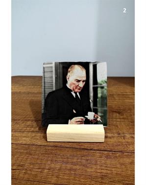Doğal Taş Masa Dekoru Atatürk