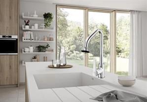 ECA Delta Tek Gövde Eviye Bataryası Krom 