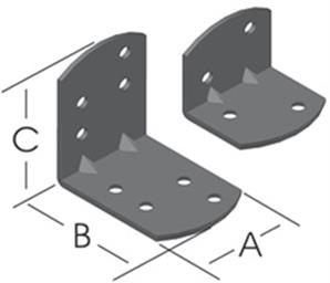Ermo 30*65*65 Yuvarlak Başlı Köşebent 90