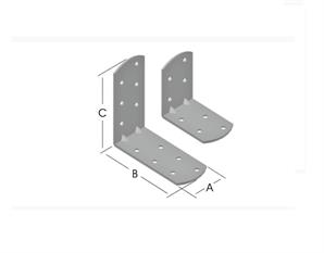 Ermo 40*25*25 Yuvarlak Başlı Köşebent 90