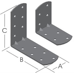 Ermo 40*55*55 Yuvarlak Başlı Köşebent 90