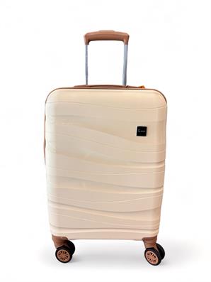 G-Max Valiz Lüks Krem Küçük Boy