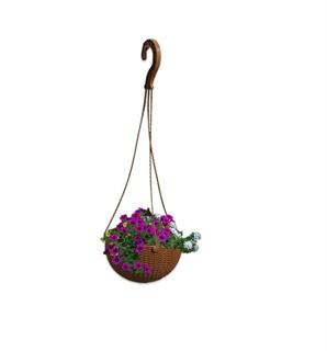 Hak Saksı Makrome Rattan Naturel Küçük