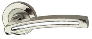 Kapı Kolu Armoni Nikel Saten Daire Rozetli WC 