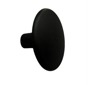 Kulp Büyük Düz Düğme Lüks Siyah