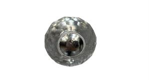 Kulp Kristal Naturel Düğme Krom 30MM Şeffaf