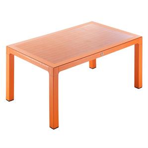 Novussi 90*150 Camlı Turuncu Wood Masa C004-012