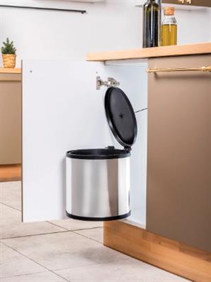 Oscar Paslanmaz Çöp Kovası Plastik Kapak 11 Lt