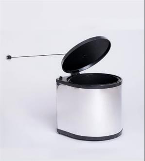 Oscar Paslanmaz Çöp Kovası Plastik Kapak 11 Lt