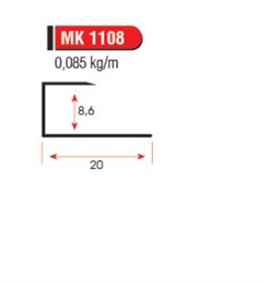 Parke Bitim Profili 2700 mm MK1108-U