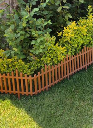 Poliwork Bahçe Çiti 60 cm Kahve N-FBCK