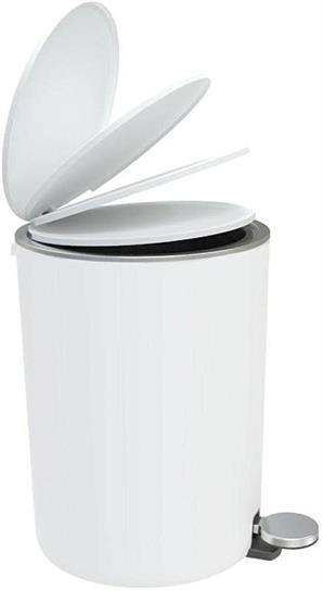 Primanova Lenox 5 Lt Pedallı Çöp Kovası Beyaz