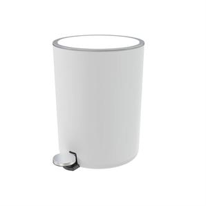 Primanova Lenox 5 Lt Pedallı Çöp Kovası Beyaz