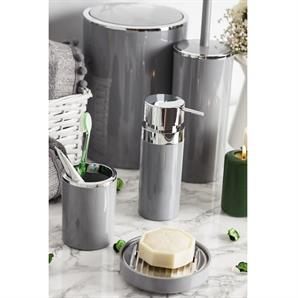 Primanova Lenox Gri Sıvı Sabunluk