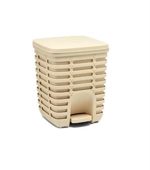 Primanova Palm Pedallı Çöp Kovası - Bej