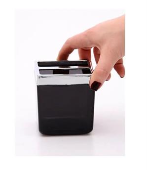 Primanova Toskana Diş Fırçalık-Şeffaf Siyah