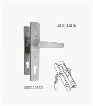 NobelPvc Plastik Kapı Kolu Yale Beyaz