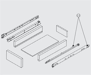 Samet 450 mm Bantlı Metal Ray Set Beyaz