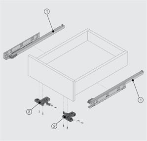 Samet Smart Slide 400 mm Kısmi Açılım Ray Oil MND