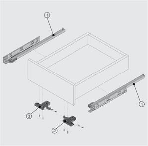 Samet Smart Slide 600 mm Kısmi Açılım Ray Oil MND