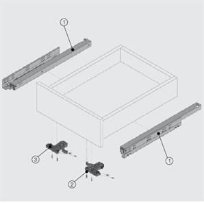 Samet Smart Slide Tam Açılım 600 Ray OILB MOD-1 