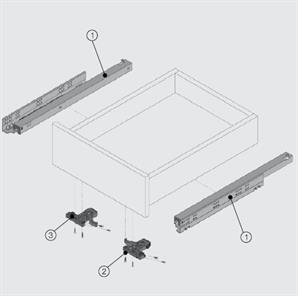 Samet Smart Slide Tam Açılım Ray 300 OILB MOD-1