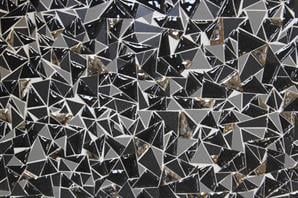 Seramiksan Dekor 20*60 Origami Siyah (4) Seramik