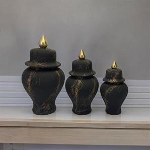 Set Küp Siyah 2 li