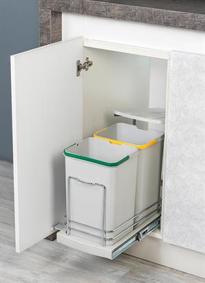 Starax 2392 Teleskopik Raylı Pls. Göv. Çöp Kovası