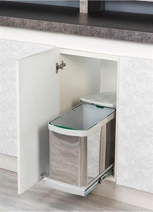 Starax 2574 Teleskopik Raylı Pas. Gövde Çöp Kovası