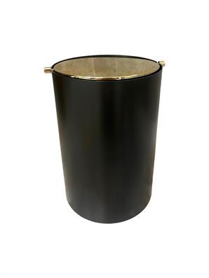 System Çöp Kovası Mat Siyah-Altın