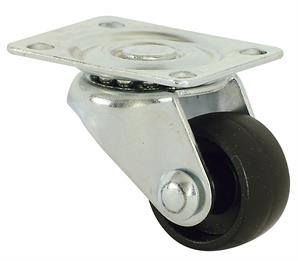 Tekerlek Tablalı Döner Siyah Çap 30 mm