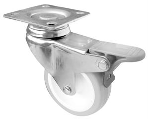 Tekerlek Tablalı  F.li Pvc Gri-Beyaz Çap 75 mm