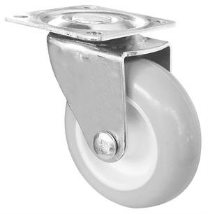 Tekerlek Tablalı Pvc Gri-Beyaz Çap 50 mm