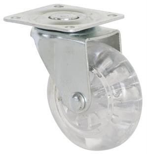 Tekerlek Tablalı Pvc Şeffaf Çap 50 mm