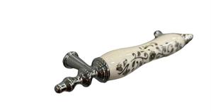 Tomurcuk Porselen Kulp 096 mm Desen 292 Krom Yaldı