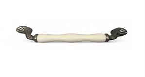 Tomurcuk Porselen Kulp 160 mm gümüş Desensiz KREM