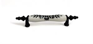 Tomurcuk Porselen Kulp 96 mm Siyah Desen 399 byz