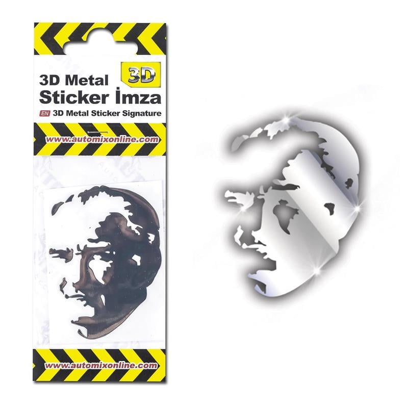 Automix 3D Metal Sticker Siluet
