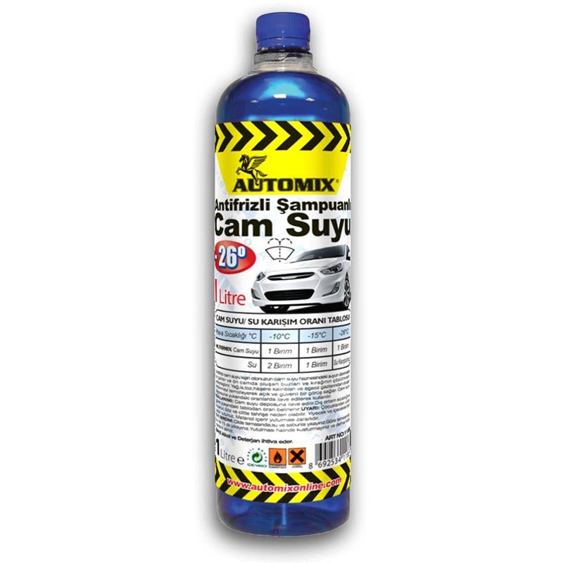 Automix Antifrizli Şampuanli 1 Lt - 26° Cam Suyu