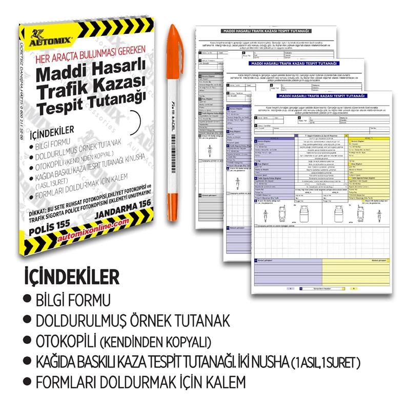 Automix Kaza Tespit Tutanağı