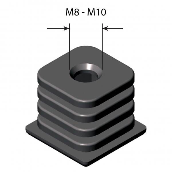 MESANAyak Tıpası 50*50 mm Siyah